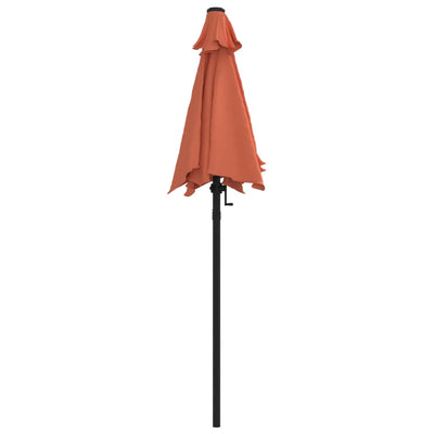 Aurinkovarjo terrakotta 200x224 cm alumiini