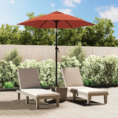 Aurinkovarjo terrakotta 200x224 cm alumiini