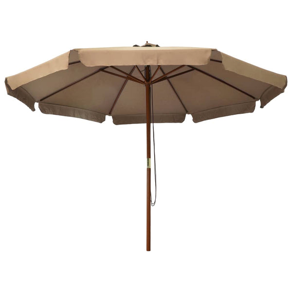 Aurinkovarjo puurunko 330 cm ruskeanharmaa