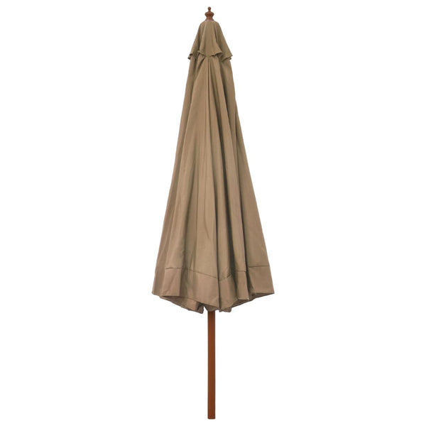 Aurinkovarjo puurunko 330 cm ruskeanharmaa