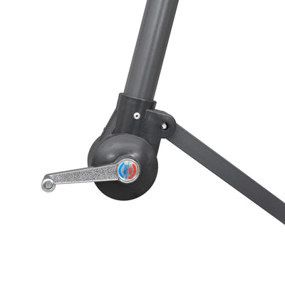 Valkoinen riippuva päivänvarjo Anina 3 m (alumiinitanko)