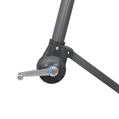 Musta riippuva päivänvarjo Anina 3 m (alumiinitanko)