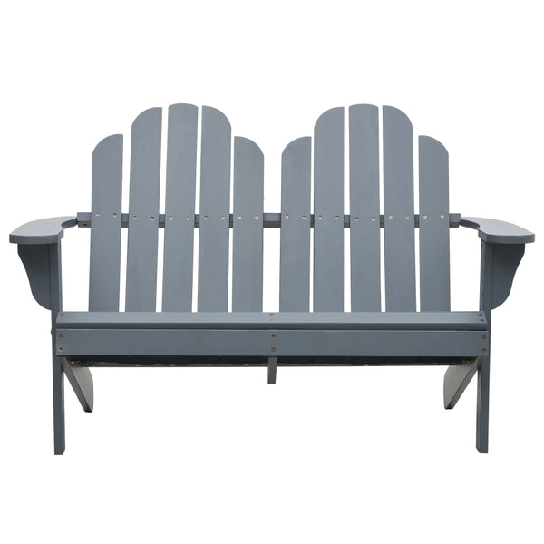 Tupla Adirondack-tuoli puu harmaa