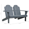 Tupla Adirondack-tuoli puu harmaa