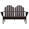 Tupla Adirondack-tuoli puu ruskea