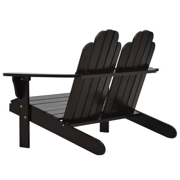 Tupla Adirondack-tuoli puu ruskea