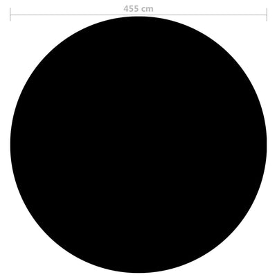 Uima-altaan suoja musta 455 cm PE