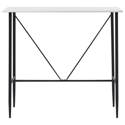 Baaripöytä valkoinen 120x60x110 cm MDF