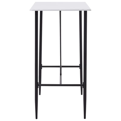 Baaripöytä valkoinen 120x60x110 cm MDF