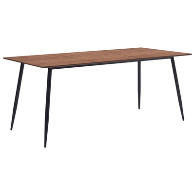 Ruokapöytä ruskea 180x90x75 cm MDF
