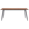Ruokapöytä ruskea 180x90x75 cm MDF