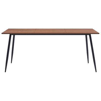 Ruokapöytä ruskea 180x90x75 cm MDF