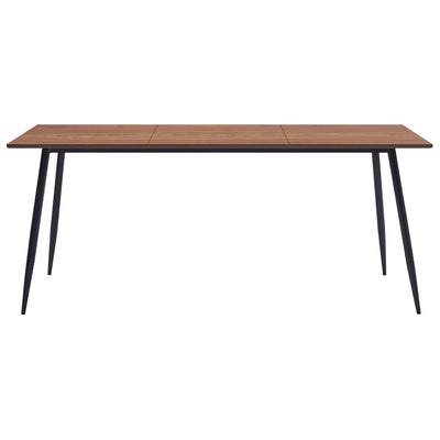 Ruokapöytä ruskea 200x100x75 cm MDF