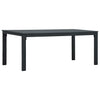 Sohvapöytä harmaa 98x48x39 cm HDPE puutyyli