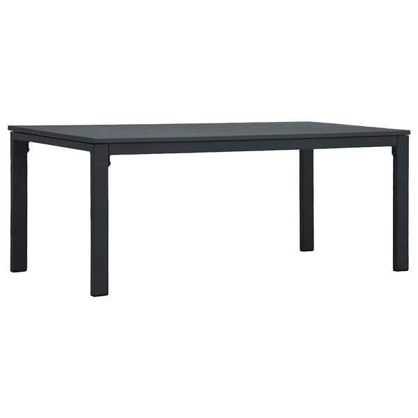 Sohvapöytä harmaa 98x48x39 cm HDPE puutyyli