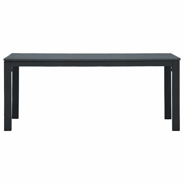 Sohvapöytä harmaa 98x48x39 cm HDPE puutyyli