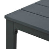 Sohvapöytä harmaa 98x48x39 cm HDPE puutyyli