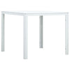 Sohvapöytä valkoinen 78x78x74 cm HDPE puutyyli