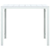 Sohvapöytä valkoinen 78x78x74 cm HDPE puutyyli