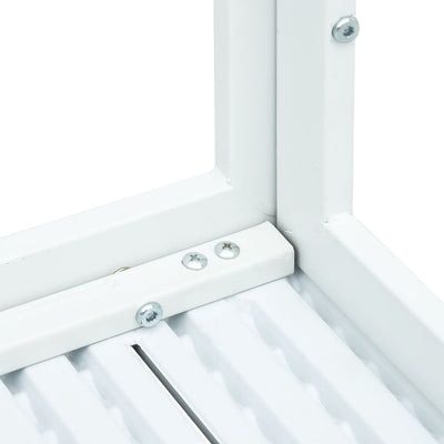 Valkoinen sohvapöytä Miricu 78x78x74cm (hdpe puutyyli)