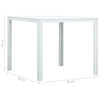 Sohvapöytä valkoinen 78x78x74 cm HDPE puutyyli