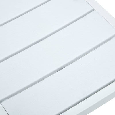 Puutarhatuolit 4 kpl valkoinen HDPE puun näköinen