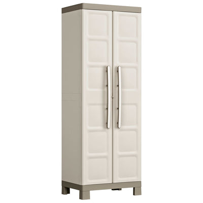 Keter Varastokaappi hyllyillä Excellence beige ja taupe 182 cm