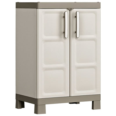Keter Matala varastokaappi hyllyillä Excellence beige ja taupe 97 cm