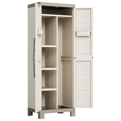 Keter Monitoimivarastokaappi/hyllyt Excellence beige ja taupe 182 cm