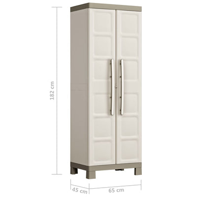 Keter Monitoimivarastokaappi/hyllyt Excellence beige ja taupe 182 cm