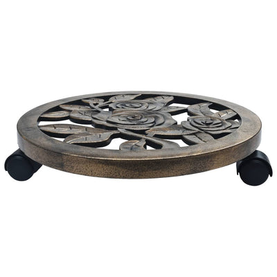 Pronssi kasvirullakot Ivana 38cm (6 kpl muovi)