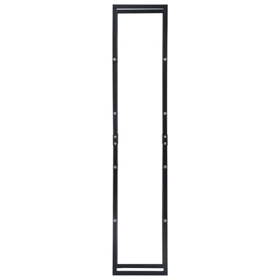 Polttopuuteline musta 40x25x200 cm teräs