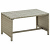 Sohvapöytä beige 70x40x38 cm polyrottinki