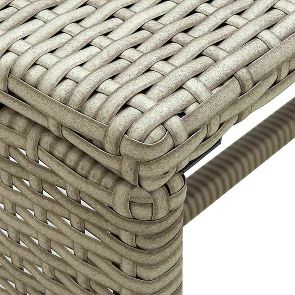 Sohvapöytä beige 70x40x38 cm polyrottinki