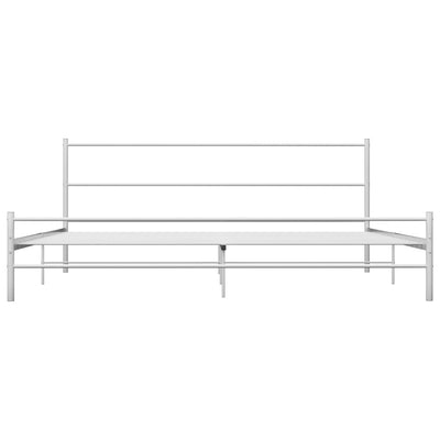 Valkoinen sängynrunko Harrold 180x200cm (metalli)
