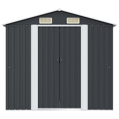 Antrasiitti puutarhan varastovaja Irodinca 204x132x186cm (teräs)