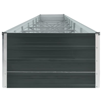 Korotettu kukkalaatikko galv. teräs 600x80x45 cm antrasiitti