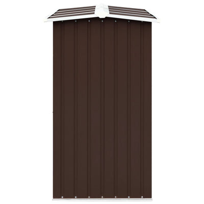 Ruskea puuvaja galvanoitu teräs Leatha 330x92x153cm