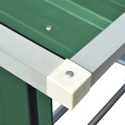 Vihreä puuvaja galvanoitu teräs Bietu 163x83x154cm