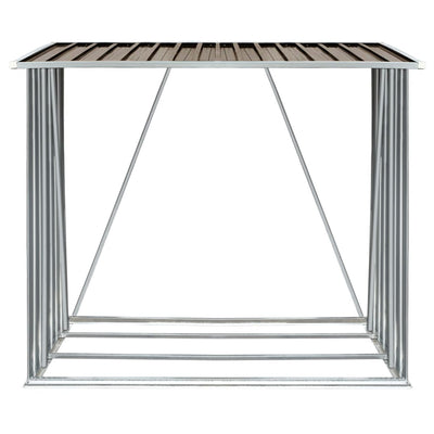 Ruskea puuvaja galvanoitu teräs Bietu 163x83x154cm