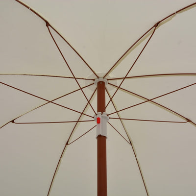 Aurinkovarjo terästanko 240 cm hiekka