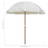 Aurinkovarjo terästanko 240 cm hiekka
