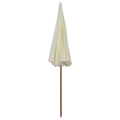 Aurinkovarjo terästolpalla 300 cm hiekka