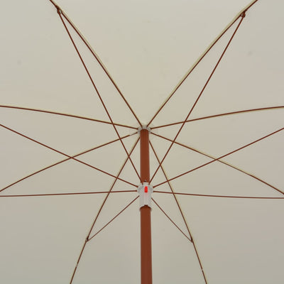 Aurinkovarjo terästolpalla 300 cm hiekka