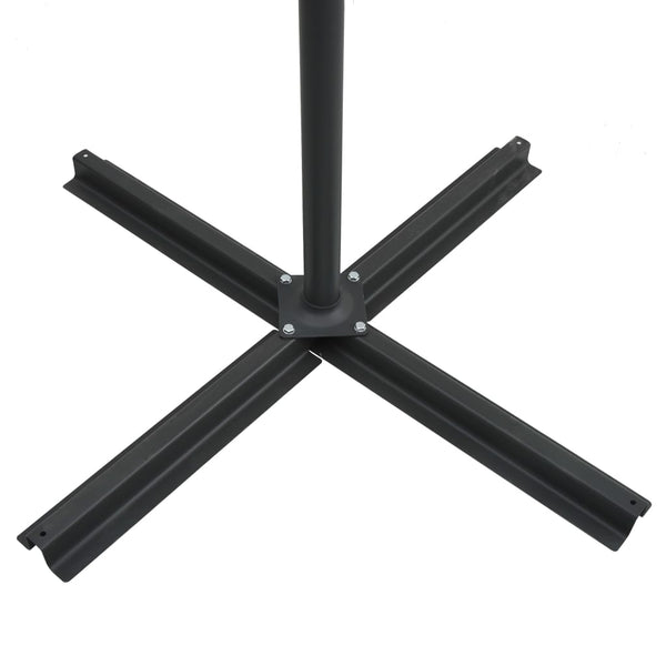 Sininen aurinkovarjo cantilever led/terästolppa Carleto 250x250cm