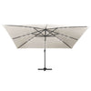 Aurinkovarjo cantilever LED/alumiinitolppa 400x300 cm hiekka