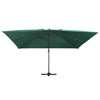 Vihreä aurinkovarjo cantilever led/alumiinitolppa Zarin 400x300cm