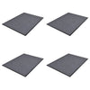 Harmaa pvc ovimatot Data 90x60cm (4 kpl)