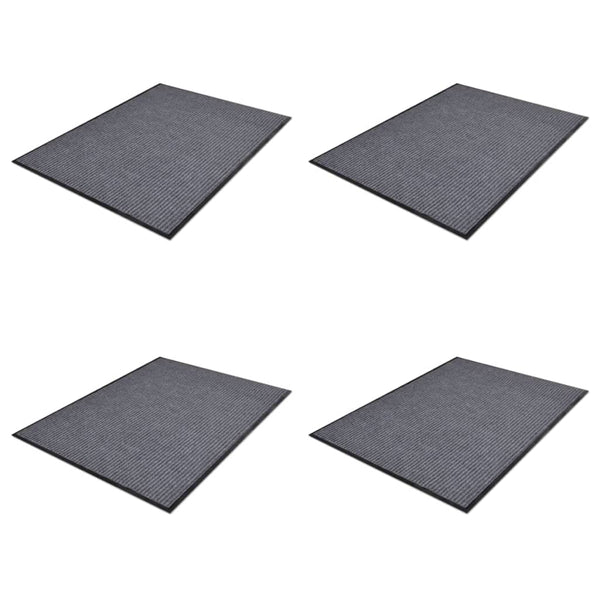 Harmaa pvc ovimatot Data 90x60cm (4 kpl)