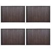 Bambu kylpymatto 4 kpl 40x50 cm tummanruskea